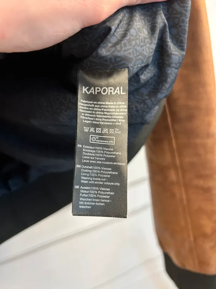 Veste Biker Kaporal Camel M neuve - photo numéro 7