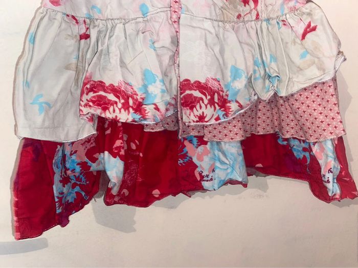 Magnifique robe rare à volants doublée mousseline, 18 mois, Kenzo. - photo numéro 7