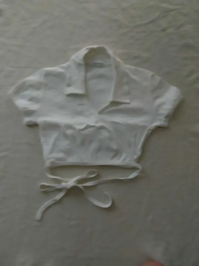 Haut coeur croisé blanc T38/40
