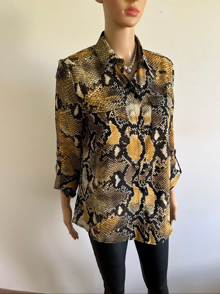 Blouse imprimée à manches longues Only taille 36 jamais portée - photo numéro 2
