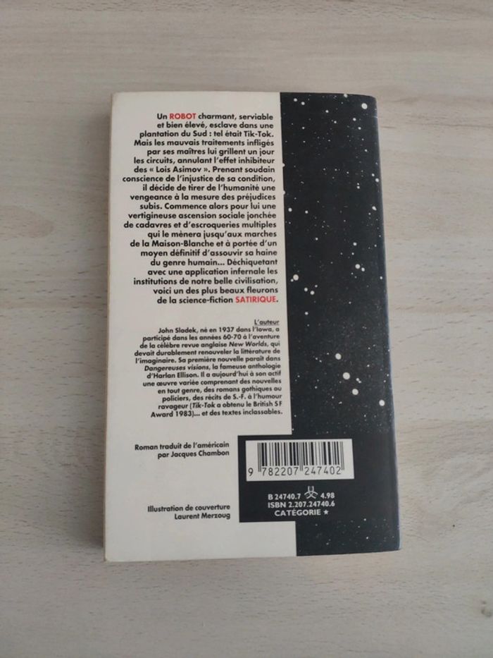 Livre poche science fiction Tiktok Sladek présence du futur - photo numéro 6