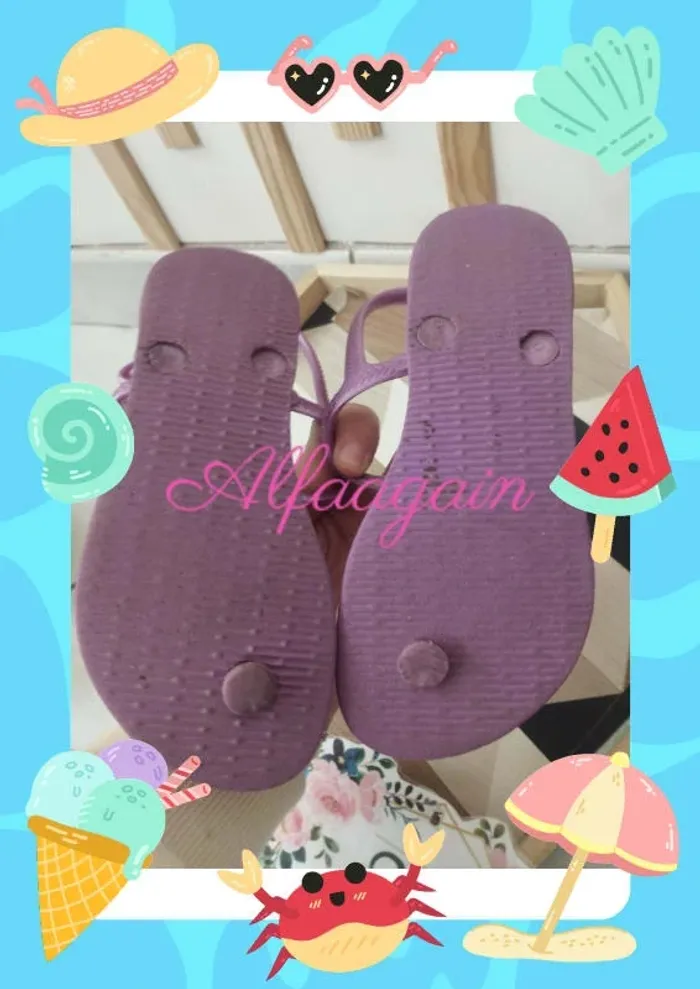 Tongs sandales 29 havaianas violettes - photo numéro 9