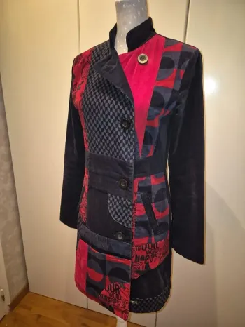 Manteau velour desigual