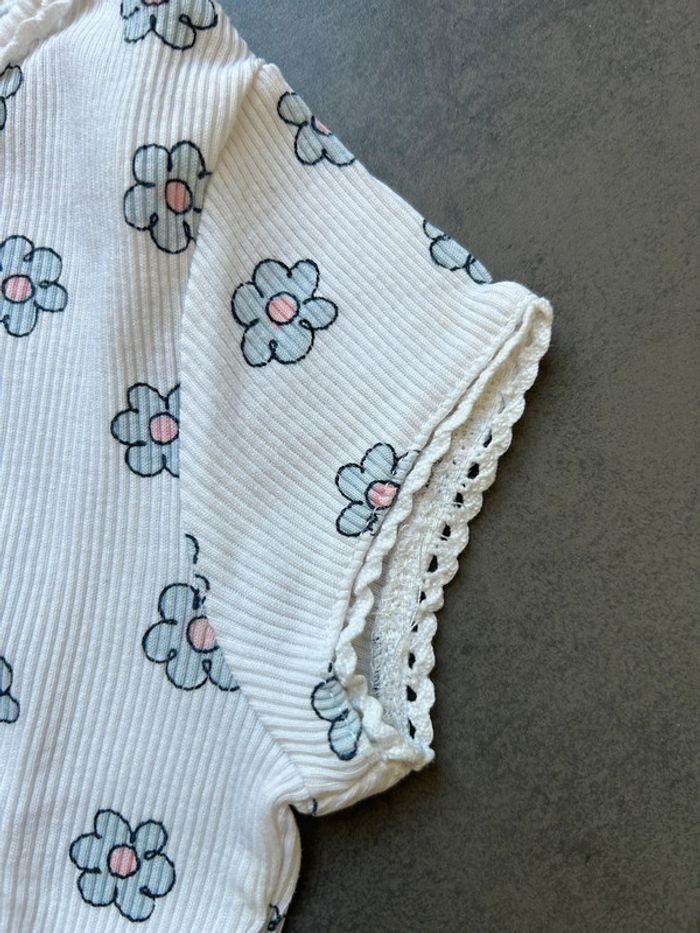 Ensemble été 2 pièces t-shirt et bloomer Jacadi bébé fille - photo numéro 3