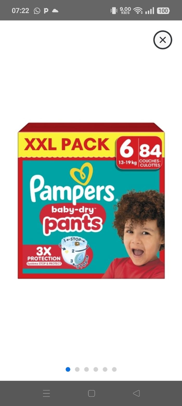 Couches Pampers toute taille - photo numéro 5