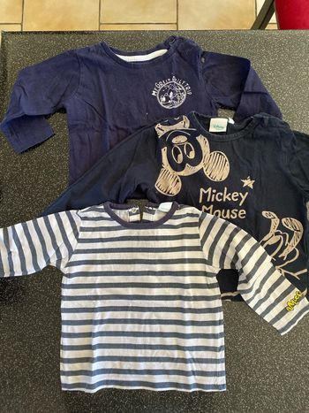 Lot tee shirts manches longues 18 mois