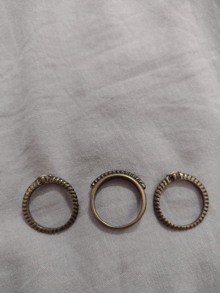 Lot de 3 bagues - photo numéro 2