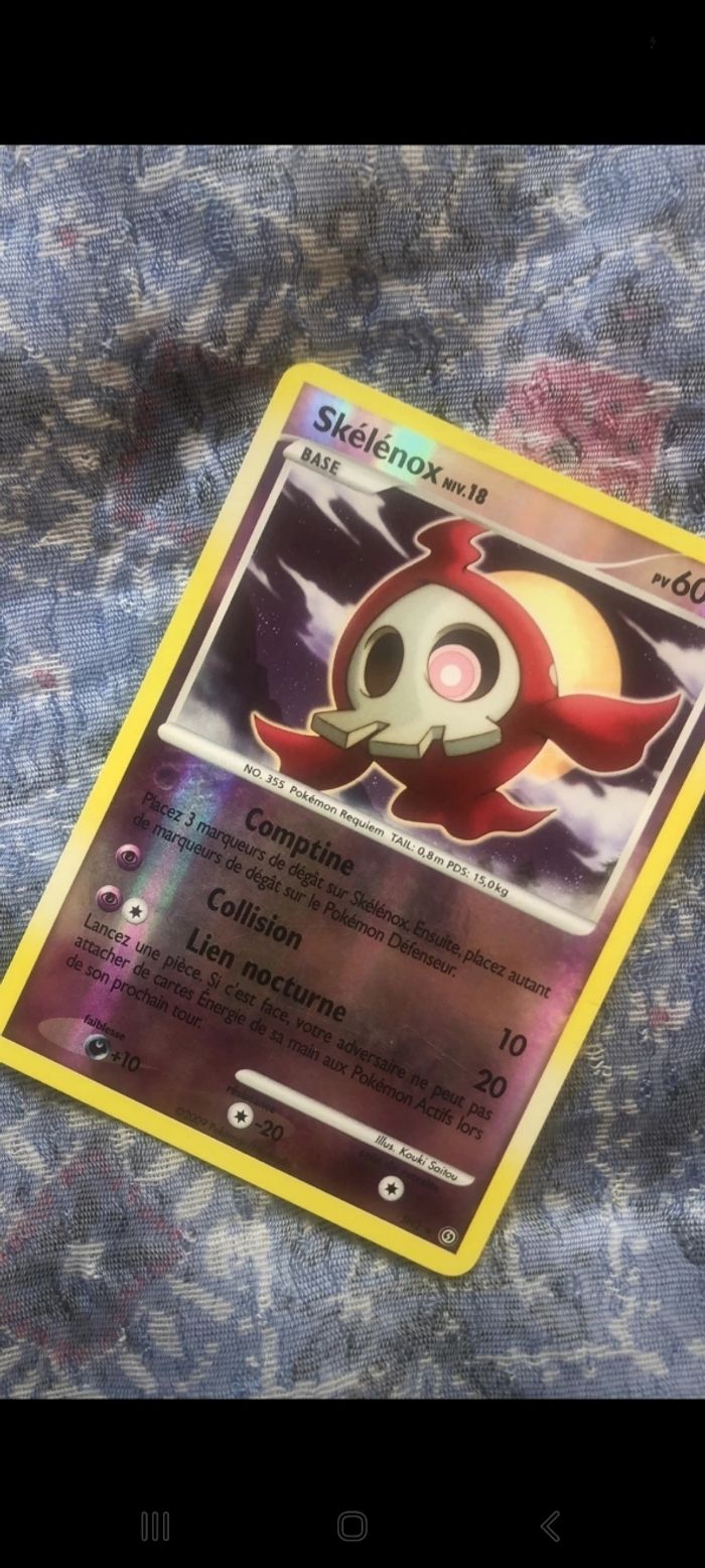 Carte pokemon skelenox - photo numéro 3