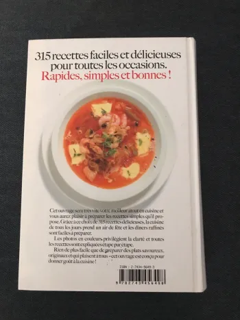 Livre : Les 315 meilleures recettes