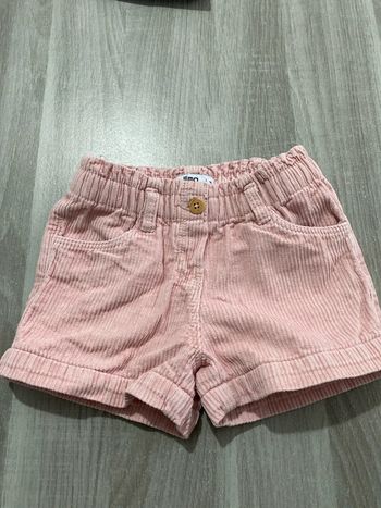 Short en velours rose Gémo 3 ans
