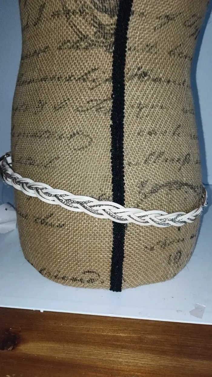 Ceinture fine beige chaînette 95 cm femme - photo numéro 8