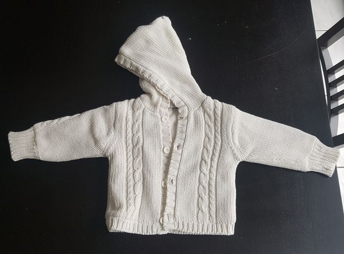 Gilet blanc 6 mois