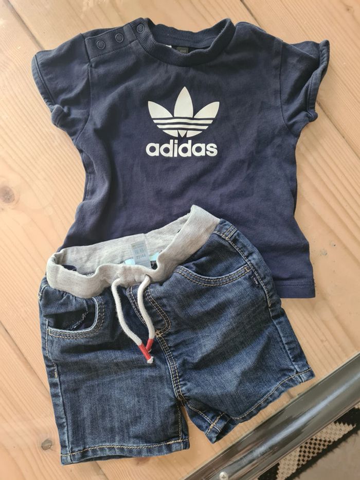 ensemble short + t-shirt 12M