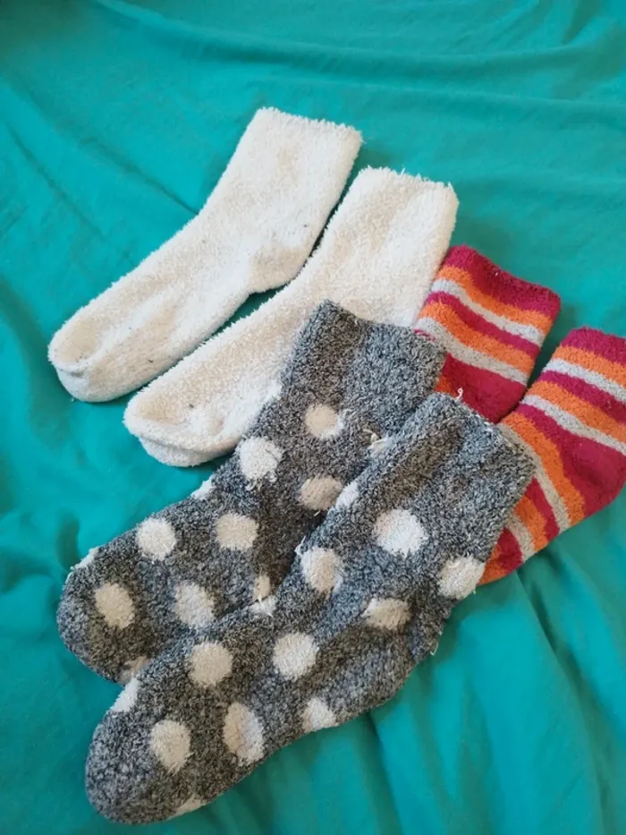 Chaussettes chaudes en moumoute pilou pilou hiver - photo numéro 2