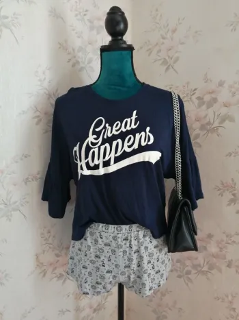 Short de pyjama gris à motifs fast food / undiz / (TU)
