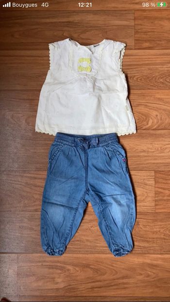 Ensemble t-shirt pantalon Tape à l’œil 18 mois