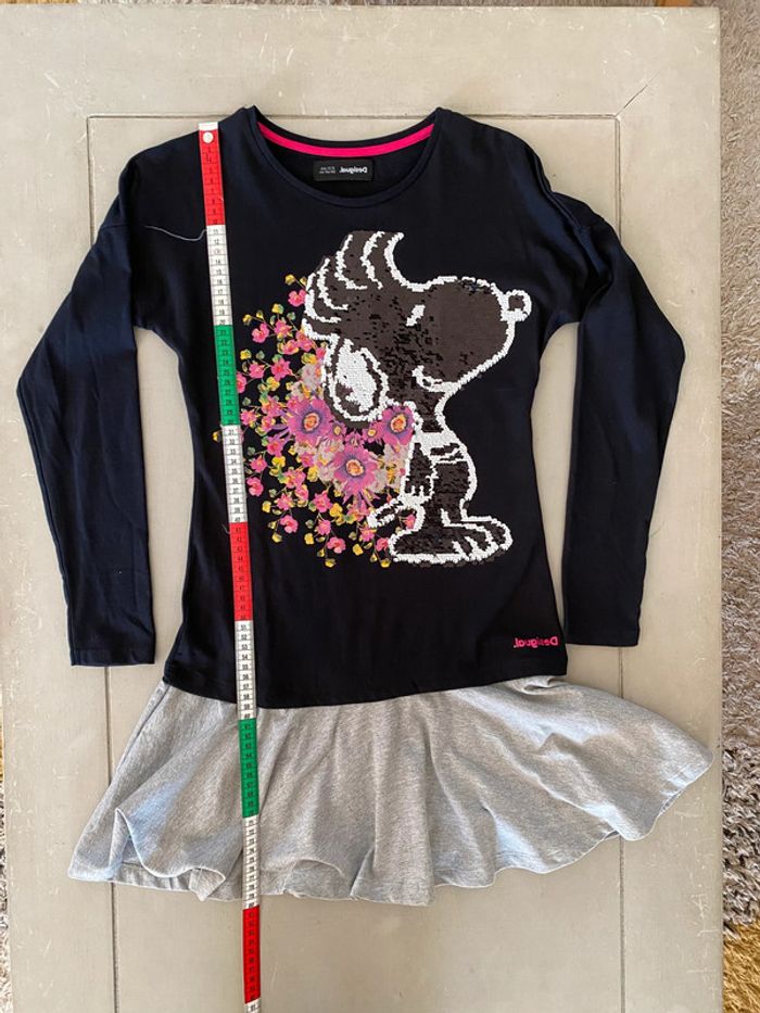 Robe Desigual Droopy noire avec sequins taille 11-12 ans - photo numéro 11