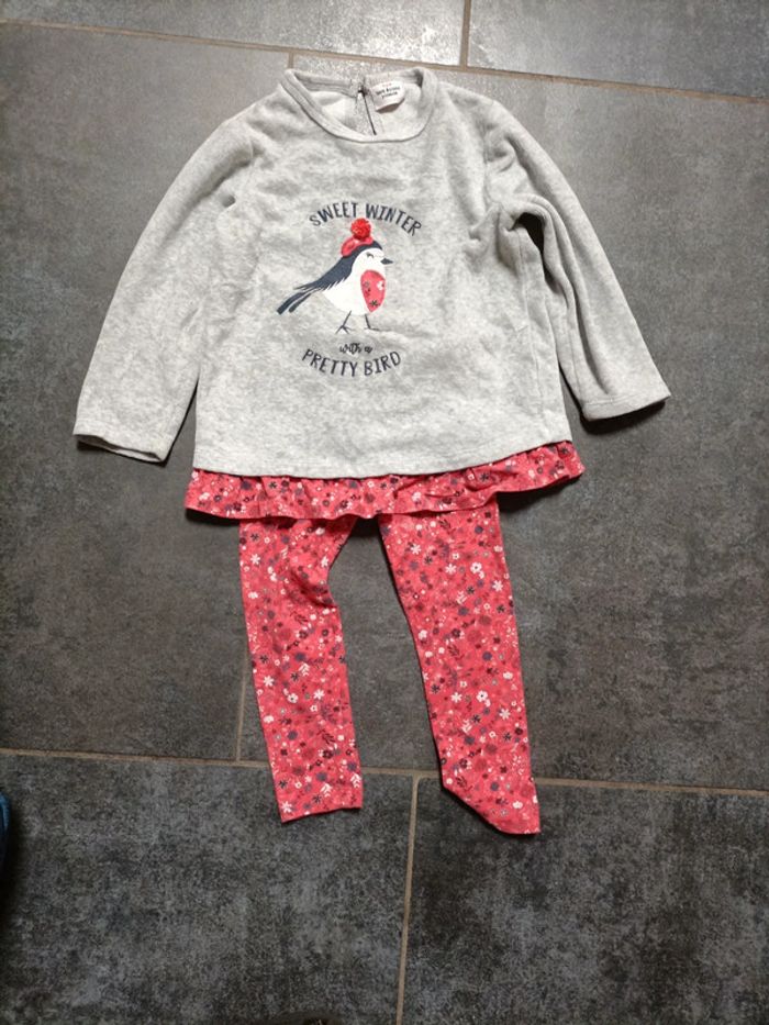 Ensemble pull legging