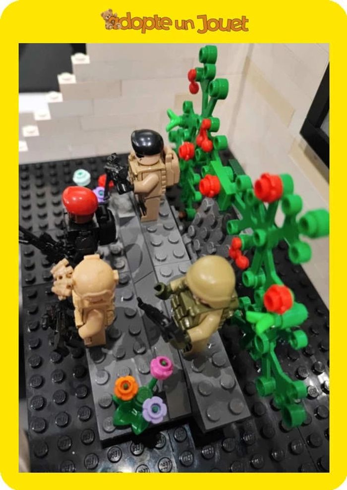 🚁 Lot de 4 figurines militaires 🔫 LM25 🪖Forces Spéciales - type Lego - photo numéro 4