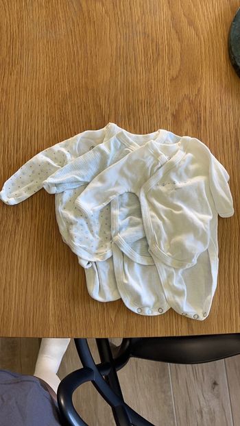 Lot de 3 bodys Naissance Petit Bateau