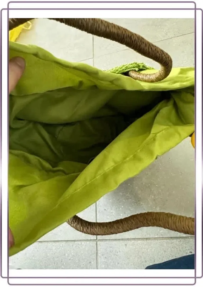 Sac à main en osier, très bon état, 35x20cm - photo numéro 3