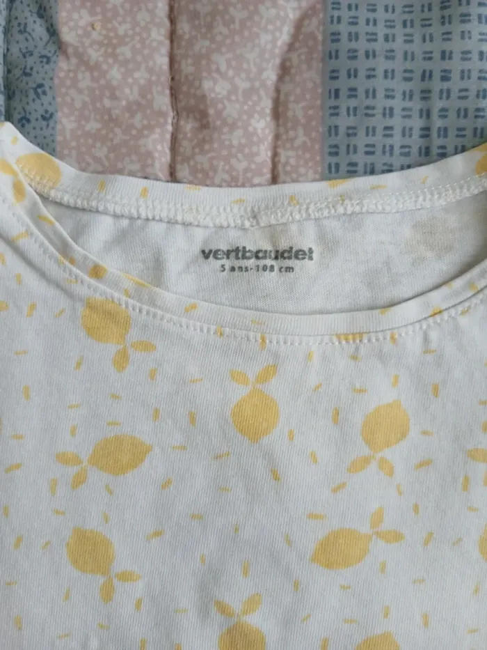 T-shirt citron 5 ans - photo numéro 2