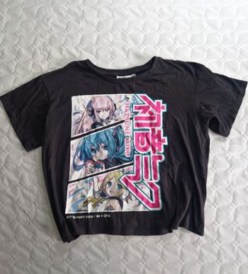 Tee-shirt manches courtes , coupe amples , Hatsune Miku  , Fille  , Femme , 16 ans / S
