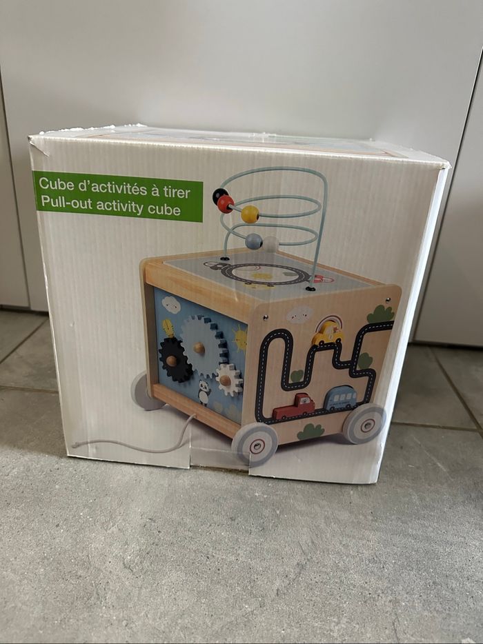 Cube multi activités vertbaudet bois mixte - photo numéro 2