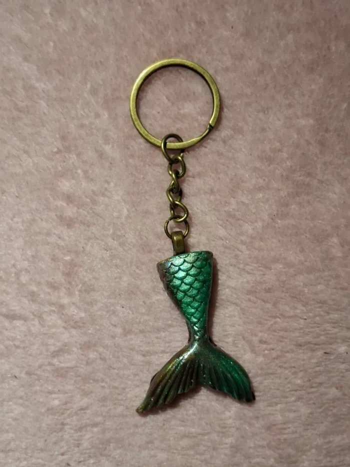 Porte-clés queue de sirène magique
