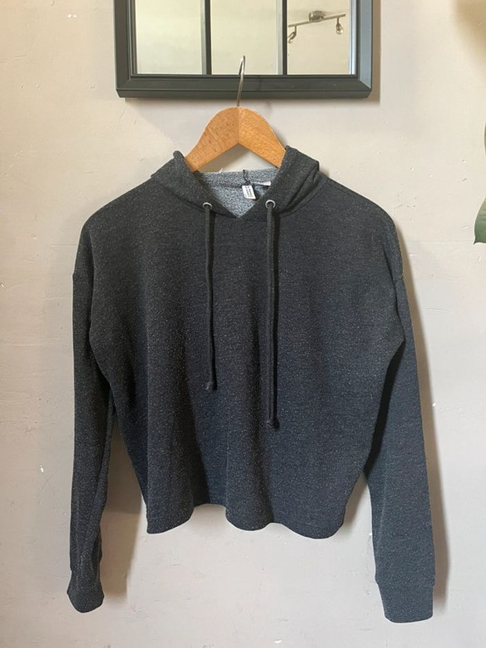 Sweat à capuche ample gris foncé - photo numéro 10