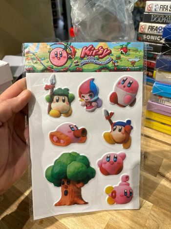 Planche de stickers Kirby et le pinceau arc-en-ciel - Nintendo officiel