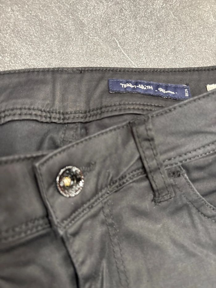 Jeans pour femme Teddy Smith slim satin noir taille 34 - photo numéro 3