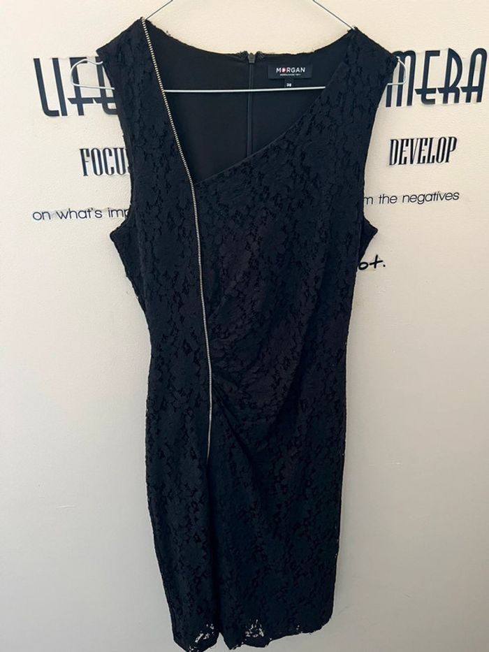 Superbe robe de soirée cérémonie chic dentelle noire Morgan - photo numéro 8