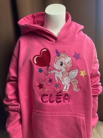 Sweat licorne  personnalisable
