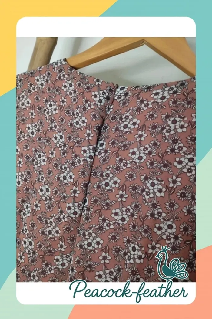 Robe rose camaïeu fleurie 42 - photo numéro 7