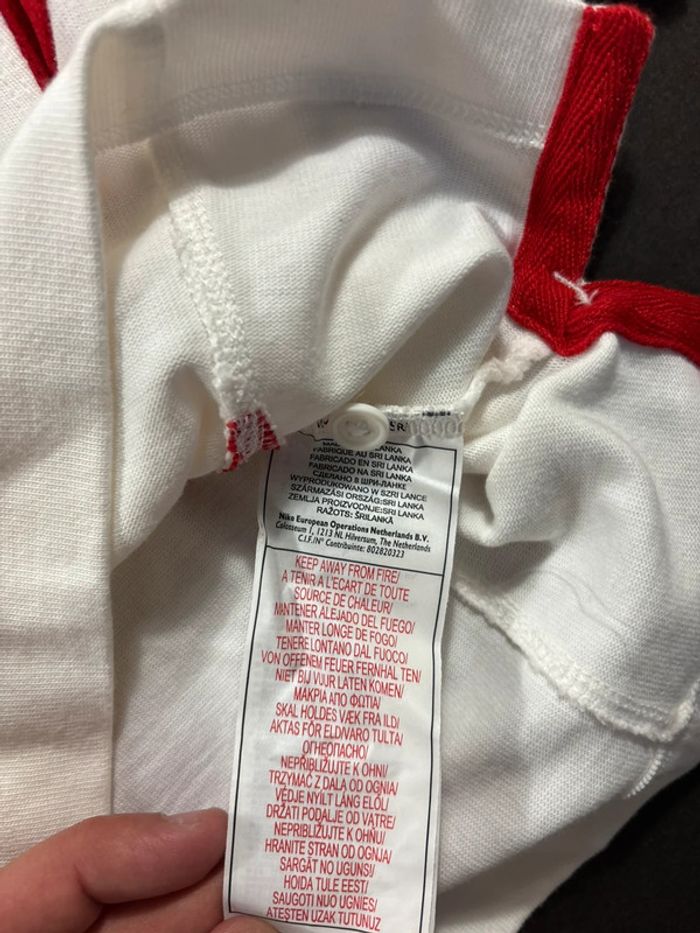 Maillot de rugby domicile blanc à manches courtes Vintage Y2K Nike 2002 Angleterre - photo numéro 6