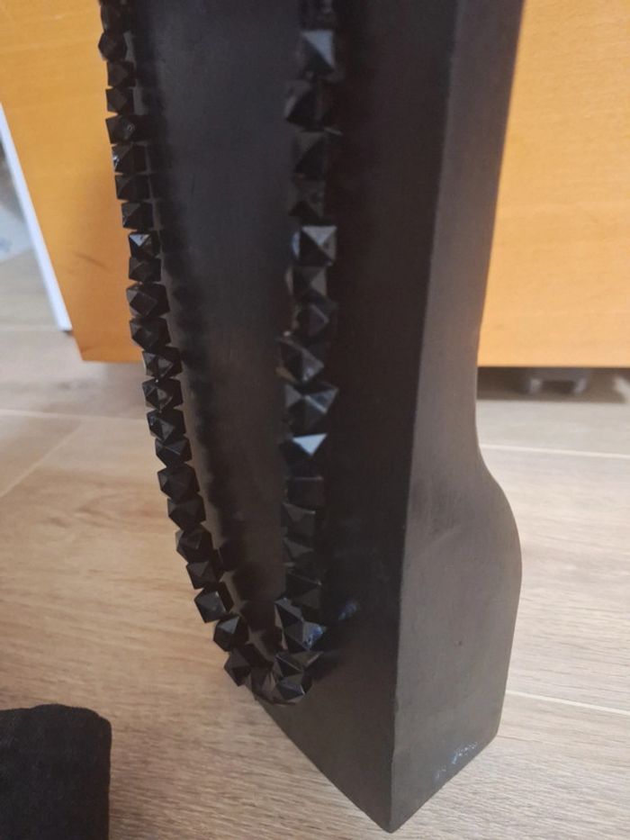 Collier long noir femme - photo numéro 7