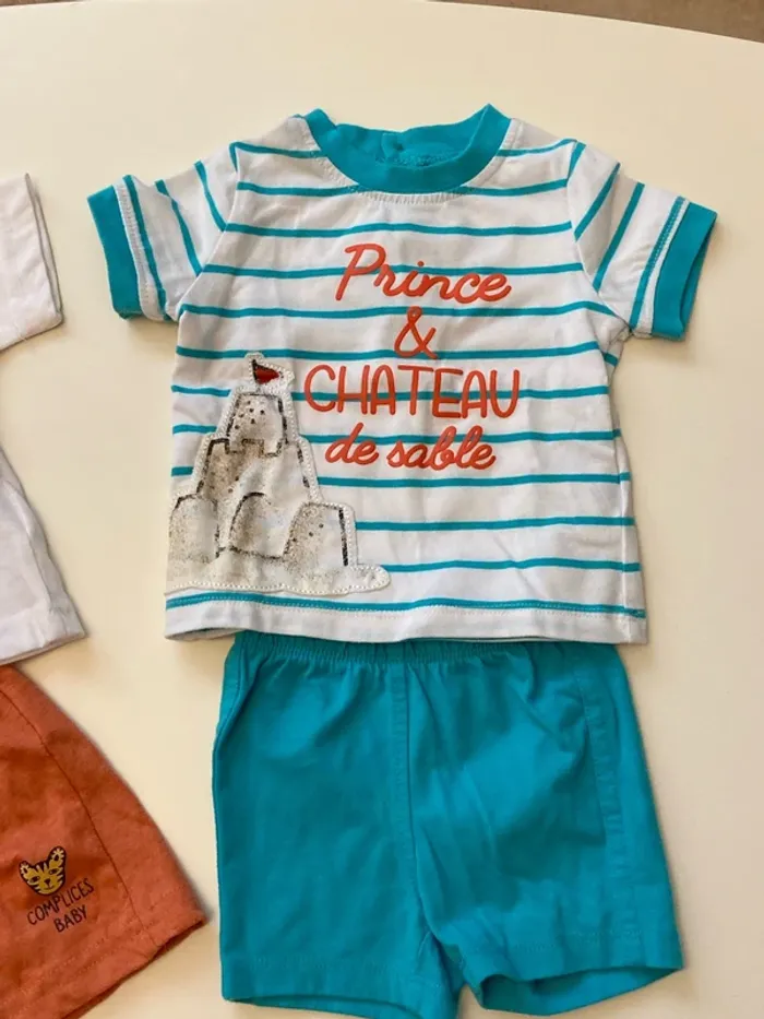 Lot de 2 ensemble short/tee shirt 3 Mois neufs - photo numéro 3