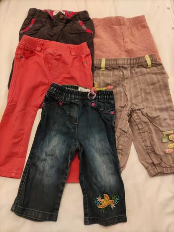 Lot pantalons 12 mois