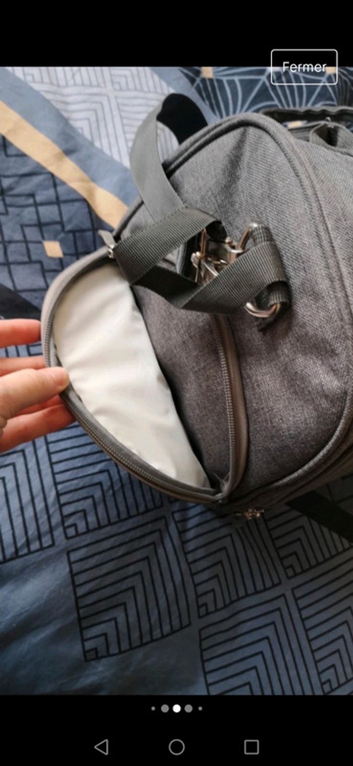 Super Sac à langer gris mixte - photo numéro 3