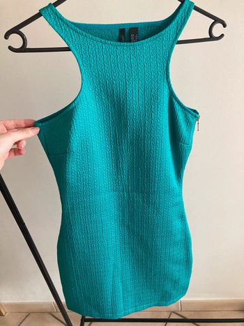 Robe bleue/verte mango