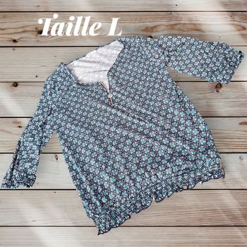 Blouse motifs géométriques