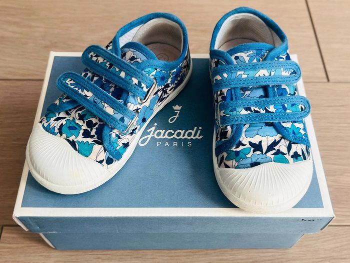 Tennis à scratch en toile Liberty exclusif Poppy and Daisy Jacadi P-21