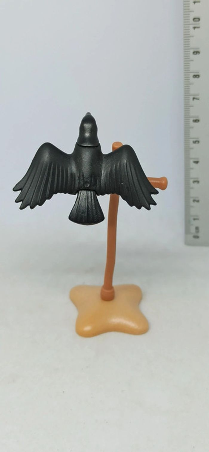 Oiseau corbeau sur perchoir playmobil - photo numéro 2