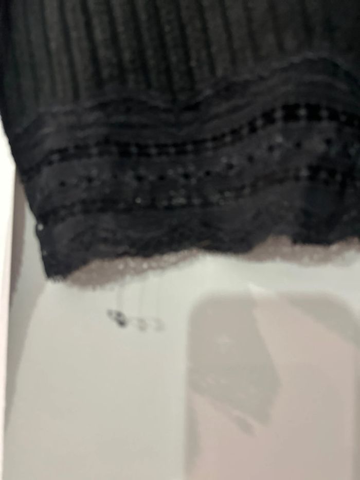 Haut court manche longue noir taille M Shein - photo numéro 2