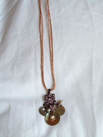 Collier cordon abricot