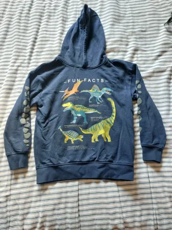 Joli sweat à capuche dinosaures