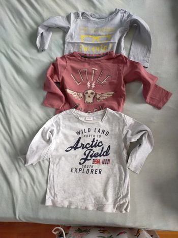 Lot 3 t-shirts manches longues 3 ans