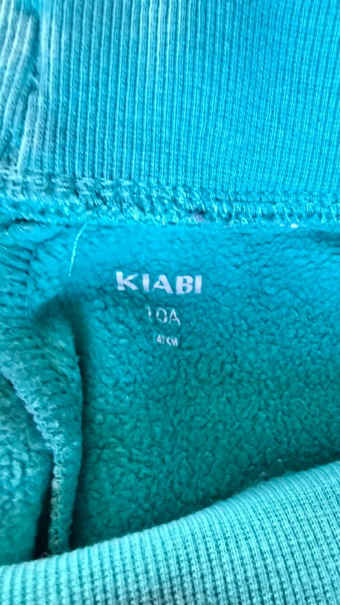 Pantalon vert  kiabi 10 ans  140 cm avec lacet a la taille - photo numéro 3