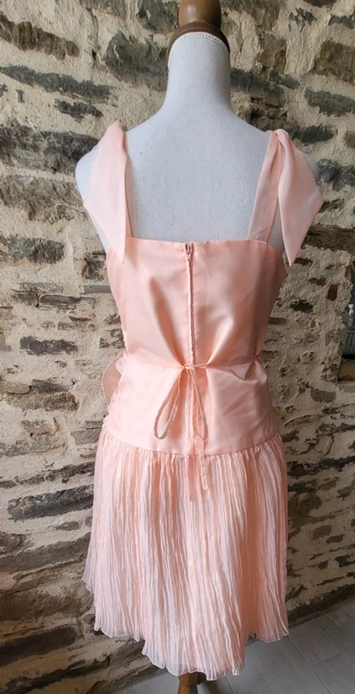 Robe de bal ou de cérémonie rose pâle Taille 40 Fabriquée en France - photo numéro 11